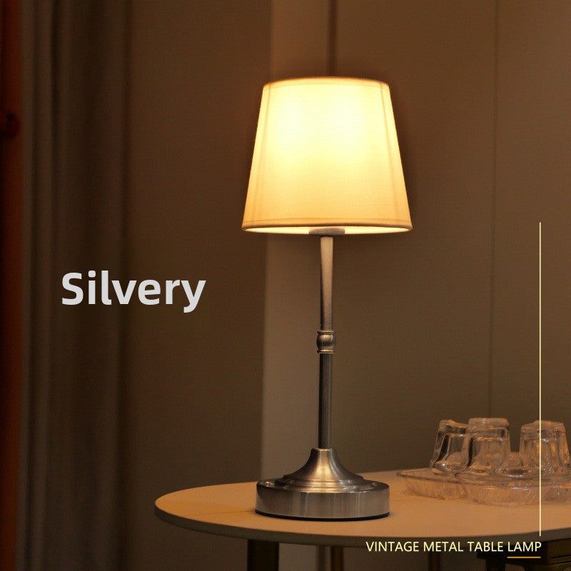 Retro Fabric Table Lamp with Touch Control