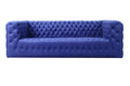 Canvello Blue Velvet Tufted Sofa-0