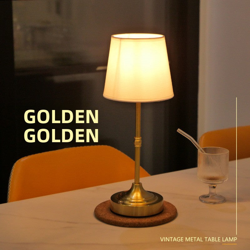 Retro Fabric Table Lamp with Touch Control