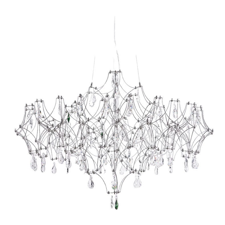 Modern Crystal Chandelier with Remote Control