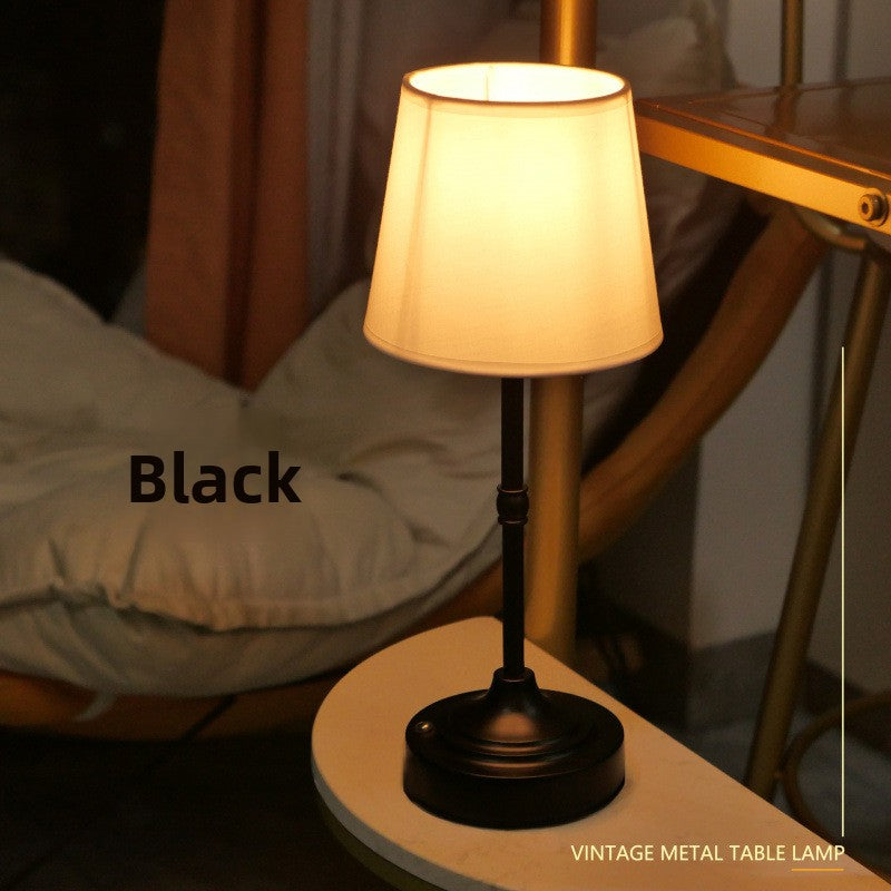 Retro Fabric Table Lamp with Touch Control
